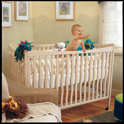 From the walls to the wicker chair, from the crib to the carpet, all nursery decor is eco-safe and environmentally sound.